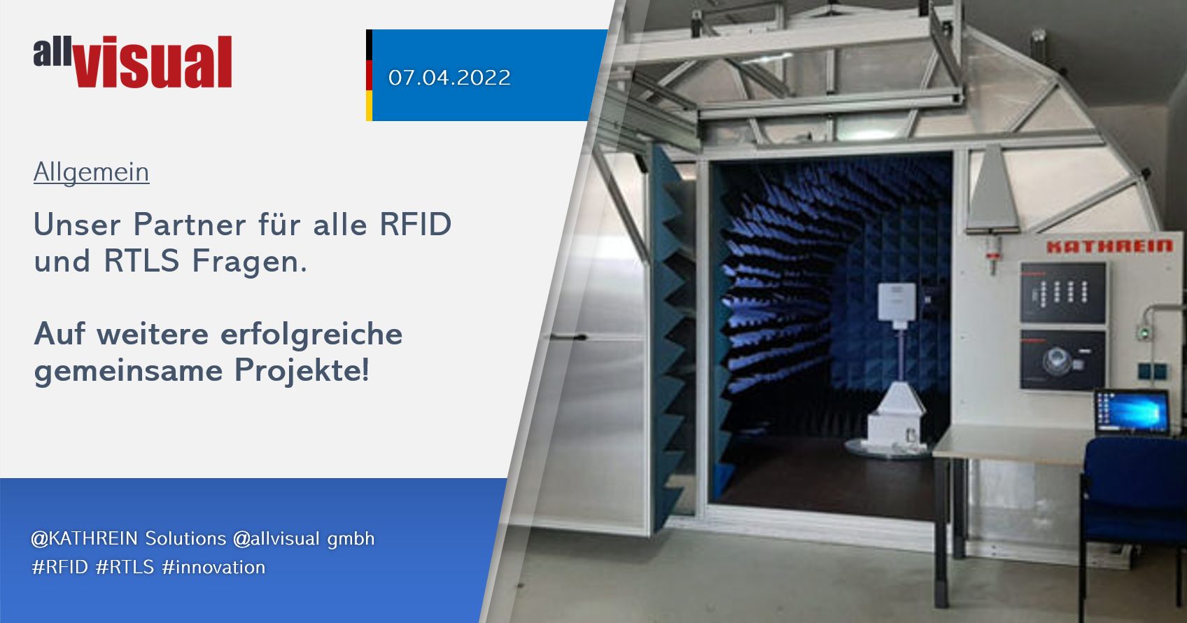 Unser Partner für alle RFID und RTLS Fragen: KATHREIN Solutions - 07.04.2022