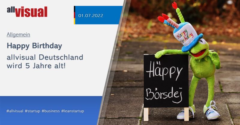 Happy Birthday! allvisual Deutschland wird 5 Jahre alt!